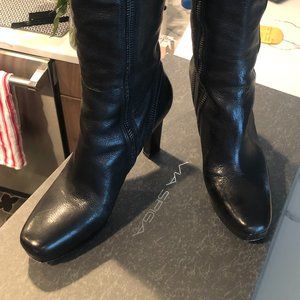 Via Spiga Tenley High Heel Side Zip Platform/Riding Boots Size 10